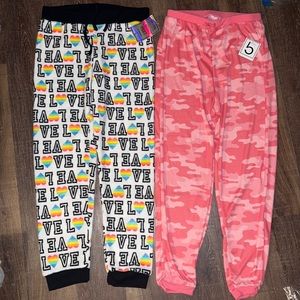 Two pair jogger pants